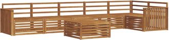 vidaXL Conjunto De Sof&aacute;s De Exterior 7 Uds. Natural Vidaxl