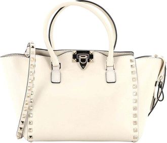 Valentino Rockstud Tote Rigid Leather Small (Authentic Pre-Loved)