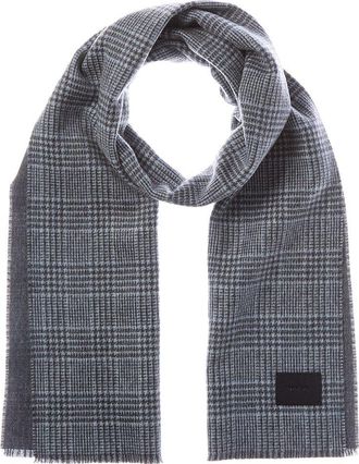 Vince Double Face Creekside Plaid Wool & Cashmere-Blend Scarf