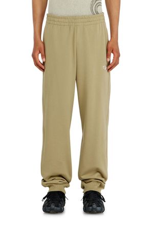 Diesel Cotton pants with metallic Oval D - Pants - Man - Beige