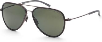 Porsche Design Unisex 60mm Black Sunglasses