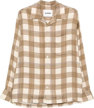 Jil Sander Camicia - Heren - Casual Overhemden - Beige - L - Overhemden