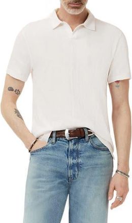 John Varvatos Zion Jacquard Cotton Polo in Salt at Nordstrom Rack, Size Xx-Large