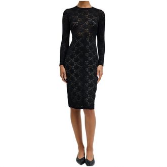 Raquel Allegra Womens Cate Lace Dress In Black
