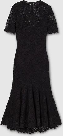 Gucci GG Flower Stretch Lace Dress, Black, Ready-to-wear