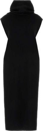 Alaia Black Turtle Neck Dress