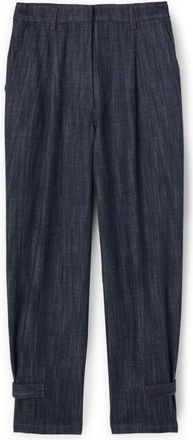 Motivi Dames, Broeken, Blauw, Maat: XS Katoen