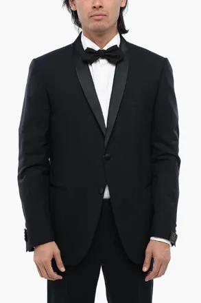 Corneliani CC COLLECTION Giacca ACADEMY CERIMO a 2 Bottoni in Lana Con Collo Sciallato Corneliani