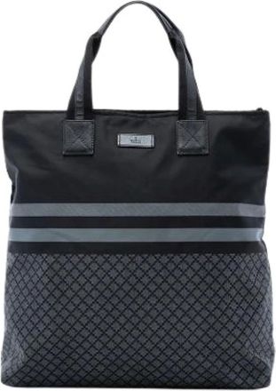 Gucci Pre-owned Tote Bags, female, Black, Size: ONE SIZE Pre-owned Nylon Tote