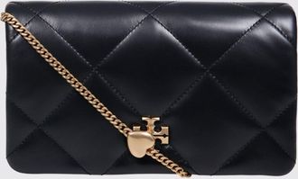 Tory Burch Borsa Mini Fleming Tory Burch in camoscio con frange