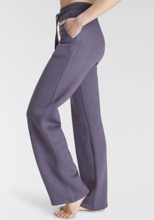 Vivance Relaxhose VIVANCE, Damen, Gr. 32/34, N-Gr, lila (lavendel), angeraute Sweatware, Obermaterial: 50% Polyester, 30% Viskose, 20% Baumwolle, unifarben, B