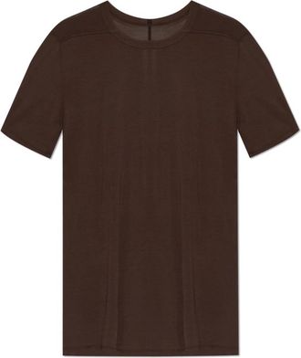 Rick Owens T-shirt met ronde hals - Heren - T-shirts - Bruin - XL - Katoen - Tops