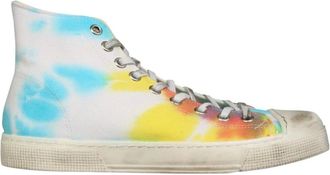 Gienchi Schoenen, Heren, Veelkleurig, 42 EU, Katoen, High Jean Michel Canvas Sneakers