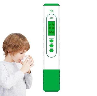 OEM Medidor Digital De Agua, Medidor Para Piscinas Y Acuarios, Alta Precisi&oacute;n, Resistente Al Agua, Tama&ntilde;o De Bolsillo, Negro