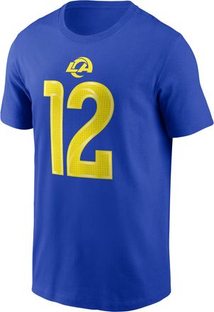 Nike Puka Nacua Los Angeles Rams Nike Mens NFL T-Shirt in Blue | N1994EV9XF-BRM