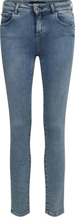 Replay Womens Faaby Slim-Fit Jeans in Blue Cotton - Size 29W/28L