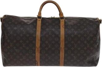 Louis Vuitton Pre-owned Keepall Bandouliere Tas - unisex - Vintage Weekendtas - Bruin - ONE Size - Leer - Vintage