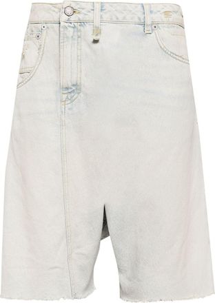 R13 Twister asymmetric denim shorts - women - Cotton - 25 - Blue