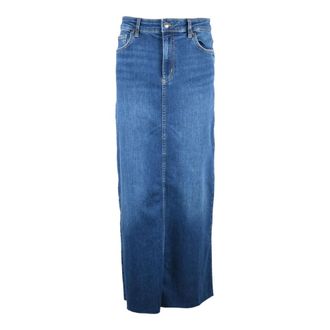 Liu Jo Denim Skirts, female, Blue, Size: W30 Gonna lunga in denim