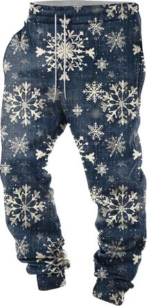 Generic Christmas Mens Jogger Sweatpants Mens Tracksuit Bottom Joggers with Pockets Cosy Breathable Mens Joggers Elasticated Waist Mens Joggers Jogging Bottom