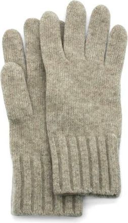 Portolano Cashmere Wide Ribbed Cuff Gloves in Nile Brown at Nordstrom Rack