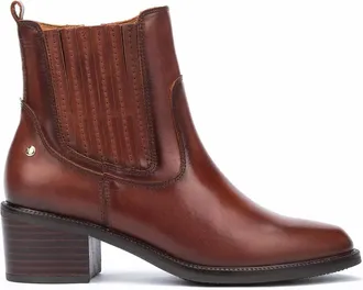 Pikolinos Womens Bacarot Leather Ankle Boots In Cognac