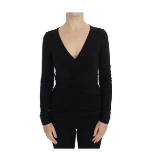 Versace Jeans Couture Dames, Truien, Zwart, Maat: XS Viscose