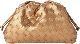 Tiffany & Fred Woven Metallic Leather Pouch