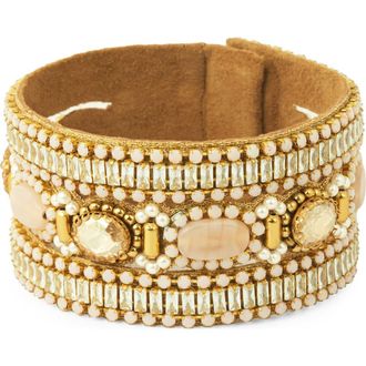 Deepa Gurnani Harva Bracelet in Dusty Pink at Nordstrom