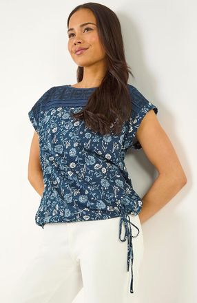 Roman Floral Embroidered Top