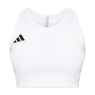 adidas Sleeveless Training Tops, female, White, Size: 2XS Adizero E Crop Top