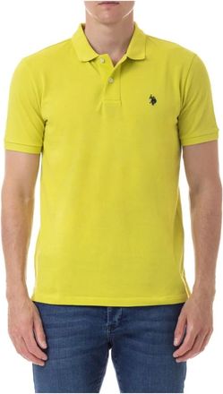 U.S.Polo Association Hombre, Camisetas, Amarillo, Talla: 3XL