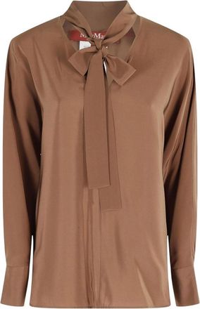 Max Mara Silk Crepe De Chine Blouse