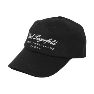 Karl Lagerfeld Baseballpet - Heren - Petten - Zwart - ONE Size - Katoen - Accessoires