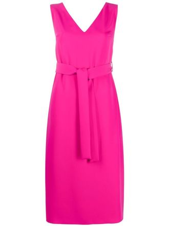 P.A.R.O.S.H. tie-waist sleeveless dress - Pink