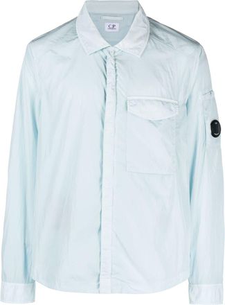 C.P. Company Chrome-R Lens-detail shirt jacket - men - Polyamide/Polyamide - S - Blue