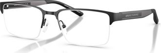 A|X Armani Exchange 55mm Rectangle optical glasses in Black at Nordstrom