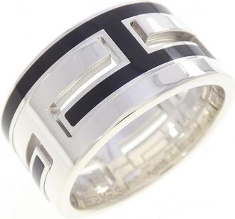 Herm&egrave;s Silver Silver 925 Band Ring (Pre-Owned)