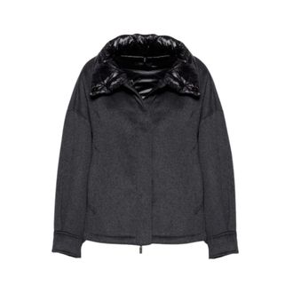 Gimos Bomber Oversize in Lana Double-Face - - Jackets - Donna - Grigio - S