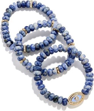 BaubleBar Energy Aligned Evil Eye Bracelet in Drk Blue at Nordstrom