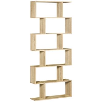 OEM Estanter&iacute;a Para Libros Moderna Librer&iacute;a Con 6 Estantes Para Comedor Sal&oacute;n Estudio 80x23x192 Cm Roble
