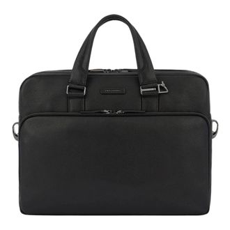 Piquadro Modus Aktetas - Heren - Laptoptassen - Zwart - ONE Size - Leer - Tassen