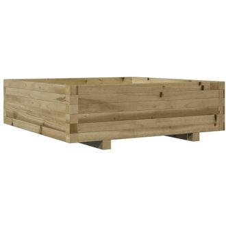 vidaXL Vidaxl - Garden Planter 80x80x26.5 cm Impregnated Wood Pine