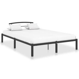 vidaXL Estructura De Cama Sin Colch&oacute;n Metal Negro 120x200 Cm Vidaxl