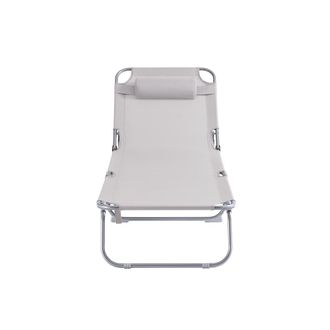 SoBuy Tumbona Inclinable De Acero Plegable Con Almohada Playa Piscina Jard&iacute;n Mecedora Ogs35-mi,sobuy Es
