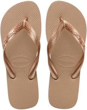 Havaianas Top Tiras Flip Flop in Rose Gold at Nordstrom Rack, Size 41