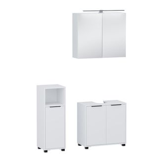 Vicco Conjunto De Muebles De Ba&ntilde;o De 3 Piezas Alina, Blanco, 3 Partes, Vicco