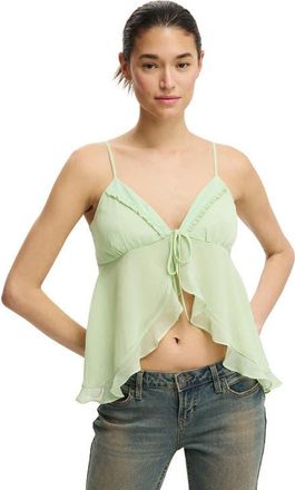 Cotton On Womens Cleo Asymmetric Cami in Matcha Whip at Nordstrom, Size 10