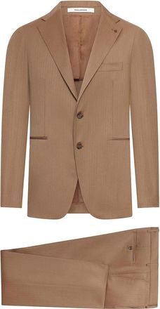 Tagliatore Vesuvio Single-Breasted Herringbone Suit