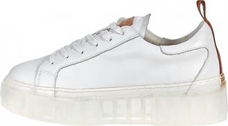 42 Gold Womens Glee Sneaker In White